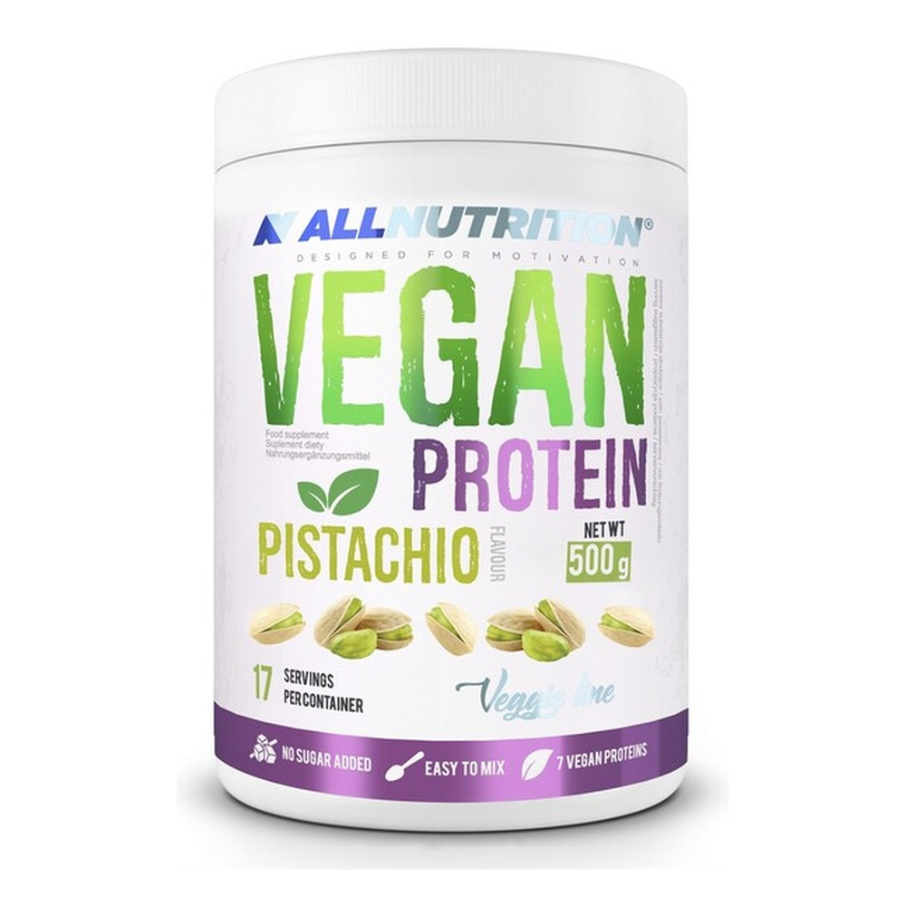Allnutrition Vegan Protein Wysokobiałkowa Odżywka Pistacja 500g