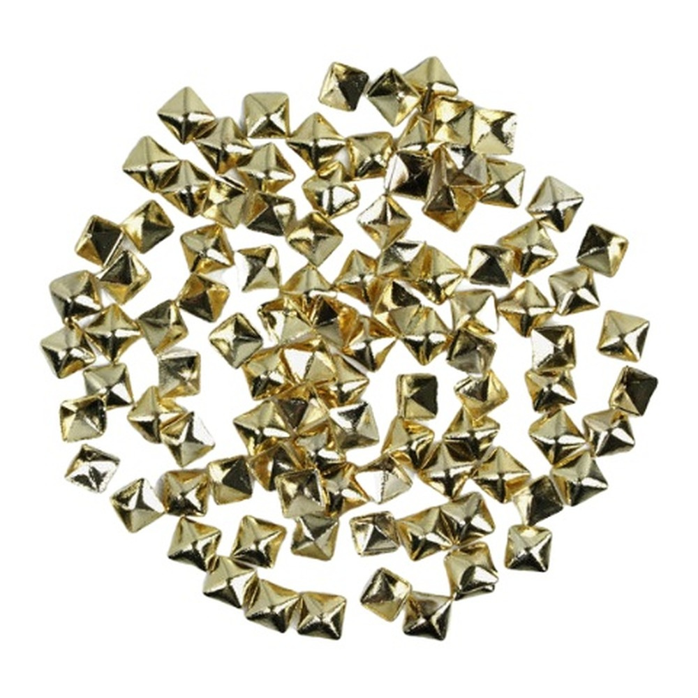 Semilac Nail Decoration Gold Big Squares 100pcs