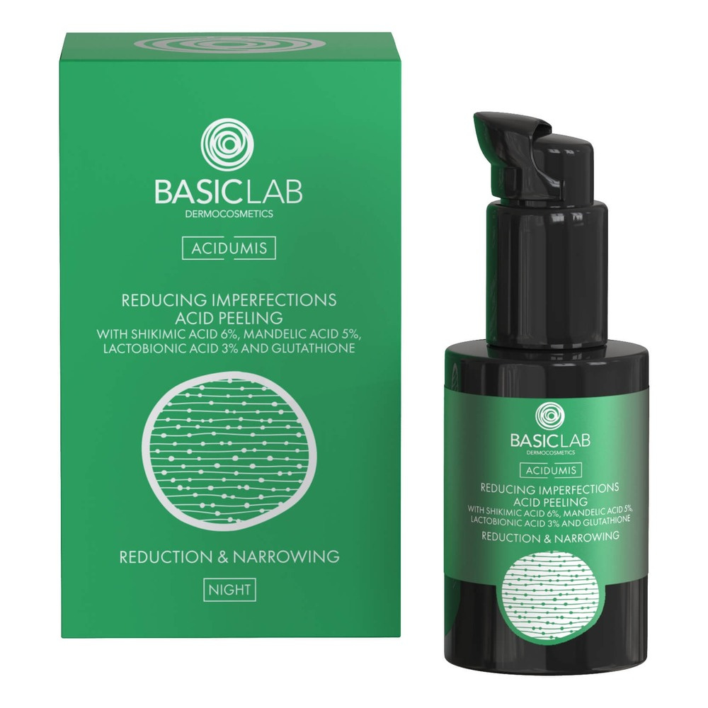 BasicLab Peeling Kwasowy Zmniejszający Niedoskonałości 30ml