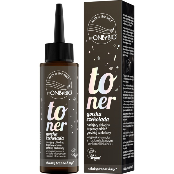 OnlyBio Hair in Balance Toner Koloryzujący Gorzka Czekolada 100ml
