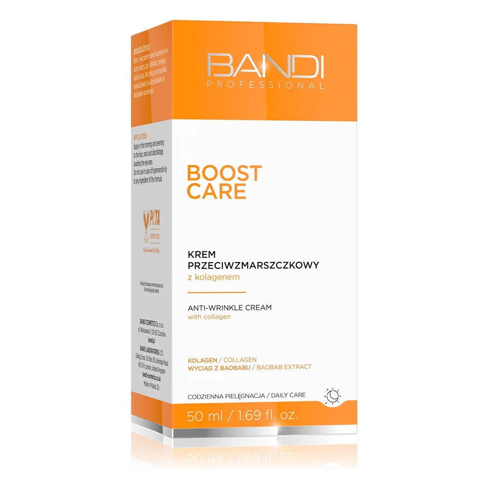 Bandi Boost Care Krem Przeciwzmarszczkowy z Kolagenem i Elastyną na Dzień i Noc 50ml