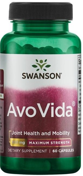 Swanson AvoVida 300mg na Wsparcie Zdrowia Stawów 60 Kapsułek