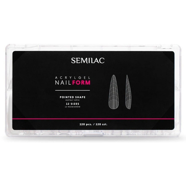 Semilac Acrylgel Forma do Paznokci Pointed Shape 120 szt