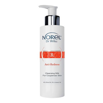 Norel Anti Redness Oczyszczające Mleczko dla Skóry Naczynkowej 200ml