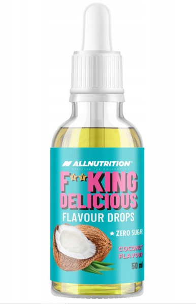 Allnutrition Fitking Delicious Flavour Drops Krople Smakowe Kokosowe Bez Cukru 50ml