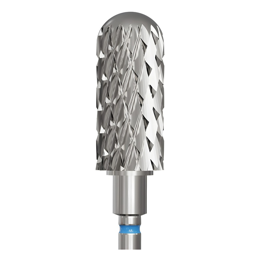 IQ Nails Frez Węglik Wolframu Zaokrąglony Cylinder Standardowe Nacięcie poprzeczne 6mm do Usuwania Żelu i Akrylu Hybrydowego 147.190.060 1 Sztuka