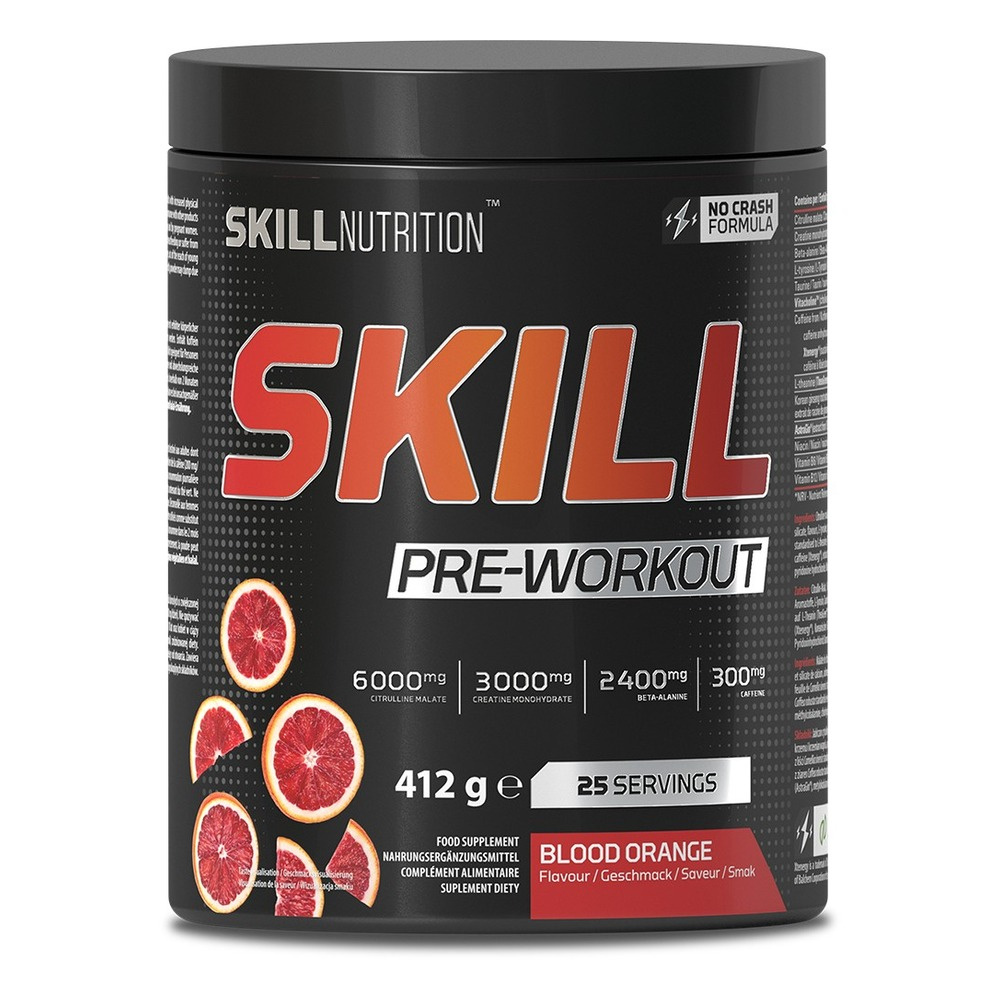 Skill Nutrition Skill Przedtreningówka Krwista Pomarańcza 412g