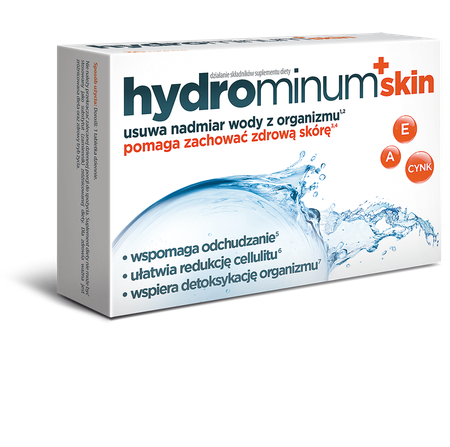 Hydrominum Skin Wspomaga Usuwanie Nadmiaru Wody z Organizmu 30 Tabletek