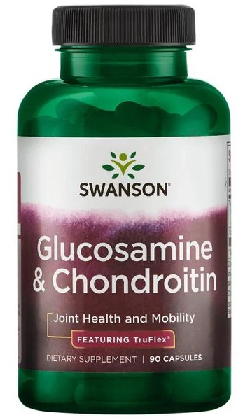 Swanson Glucosamine i Chondroitin na Wsparcie Pracy Stawów 90 Kapsułek