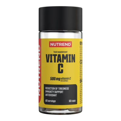 Nutrend Witamina C 500mg na Wsparcie Odporności i Produkcję Kolagenu 60 Kapsułek