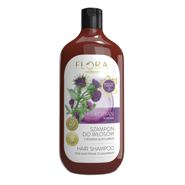 Flora by EcosLab Łopian Szampon do Włosów z Tendencją do Łupieżu 500ml