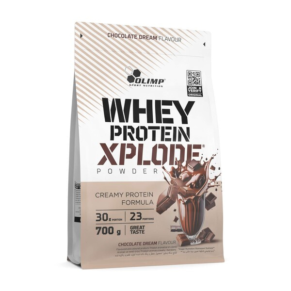 Olimp Nutrition Whey Protein Xplode Odżywka Białkowa o Smaku Czekoladowym na Budowę Masy Mięśniowej 700g