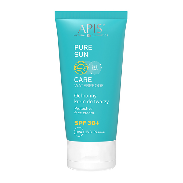 Apis Pure Sun Wodoodporny Krem Ochronny do Twarzy SPF 30 UVA UVB dla każdego Rodzaju Skóry 50ml