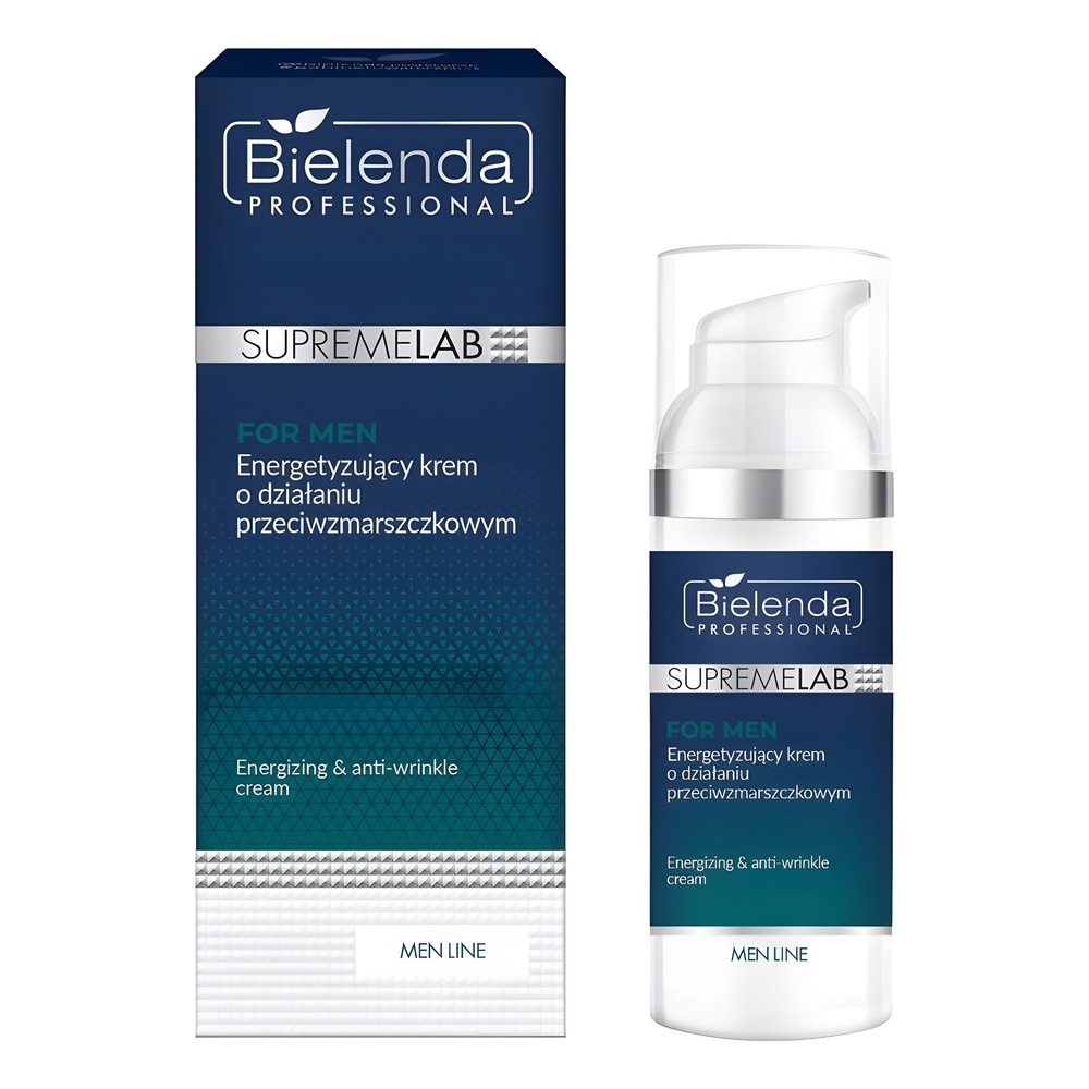 Bielenda SupremeLab Men Line Energetyzujący Krem o Działaniu Przeciwzmarszczkowym 50ml