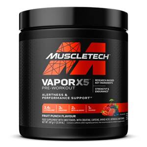 Vapor X5 Pre-Workout, Fruit Punch - 247g