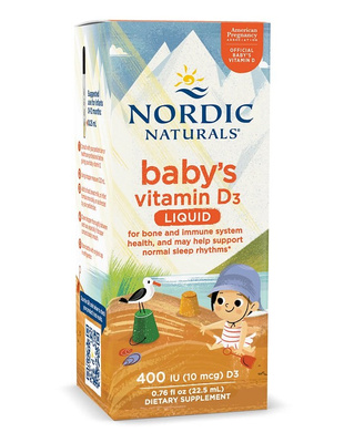 Nordic Naturals Witamina D3 w Płynie dla Niemowląt 400 IU 22.5ml
