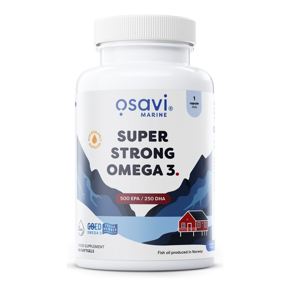 Osavi Super Strong Omega 3 zawierający 500 EPA i 250 DHA 90 kapsułek