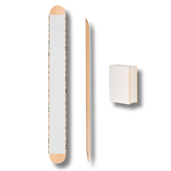 Staleks Pro Expert Disposable Manicure Set PapmAm Mix With Buffer And Orange Stick 1pcs