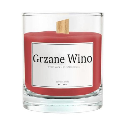 Grzane Wino Sojowa Świeca Zapachowa w Szkle 1 Sztuka