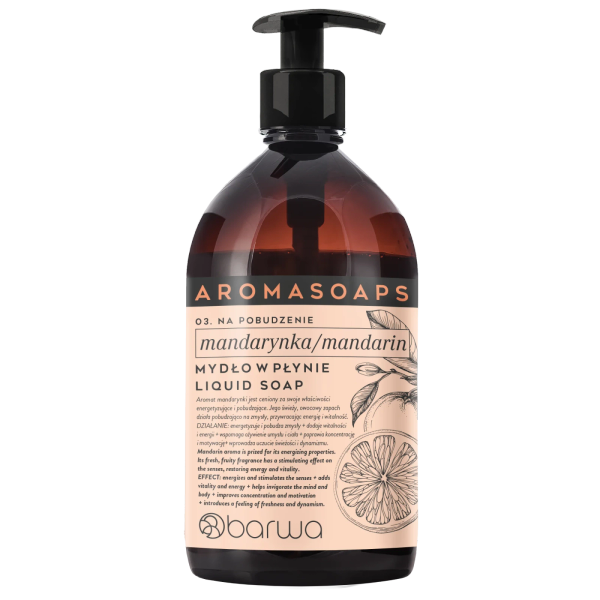 Barwa Aroma Soaps Na Pobudzenie Mydło w Płynie Mandarynka 500ml