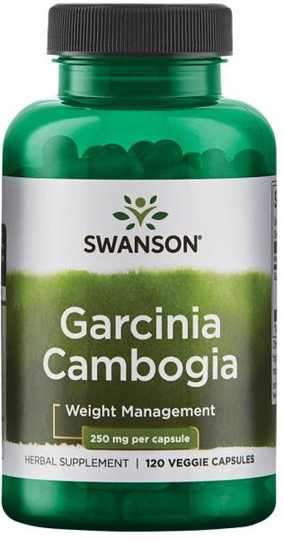 Swanson Garcinia Cambogia 250mg Tamaryndowiec na Kontrolę Wagi 120 Kapsułek
