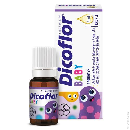 Dicoflor Baby Krople na Mikroflorę Jelitową dla Dzieci 5ml