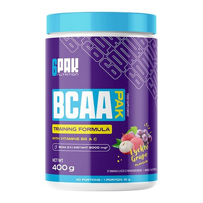 BCAA Pak, Lychee Grape - 400g
