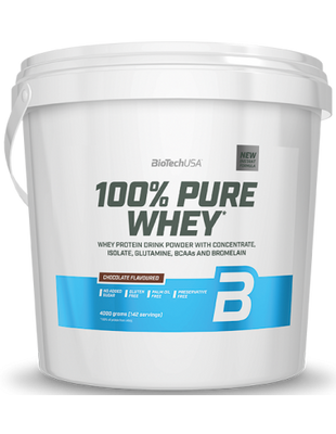 BioTechUSA 100% Pure Whey, Chocolate - 4000g