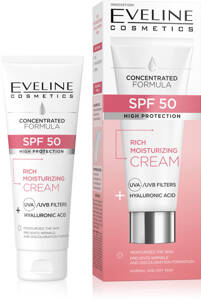 Eveline Skoncentrowana Formuła Bogaty Krem Nawilżający z SPF50 30ml