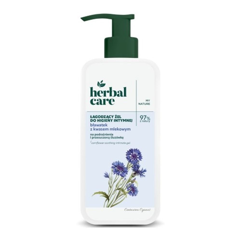 Herbal Care Łagodzący Żel do Higieny Intymnej Bławatek i Kwas Mlekowy 330ml