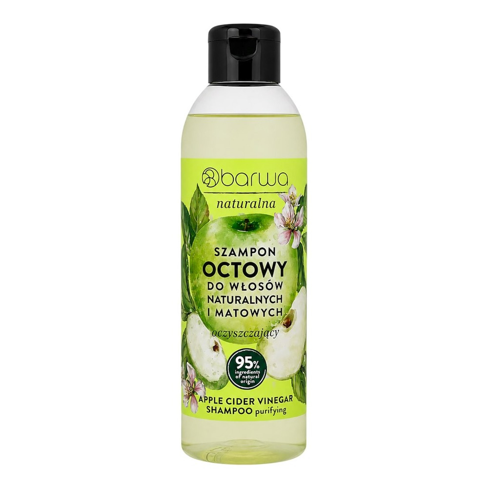 Barwa Naturalna Oczyszczający Szampon Octowy dla Włosów Matowych 300ml