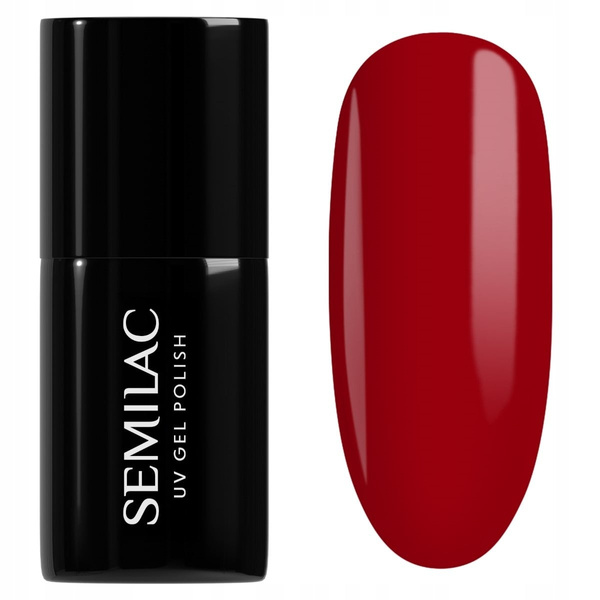 Semilac UV/LED Soak Off Hybrid Gel Nail Polish - 345 Gorgeous Red 7ml