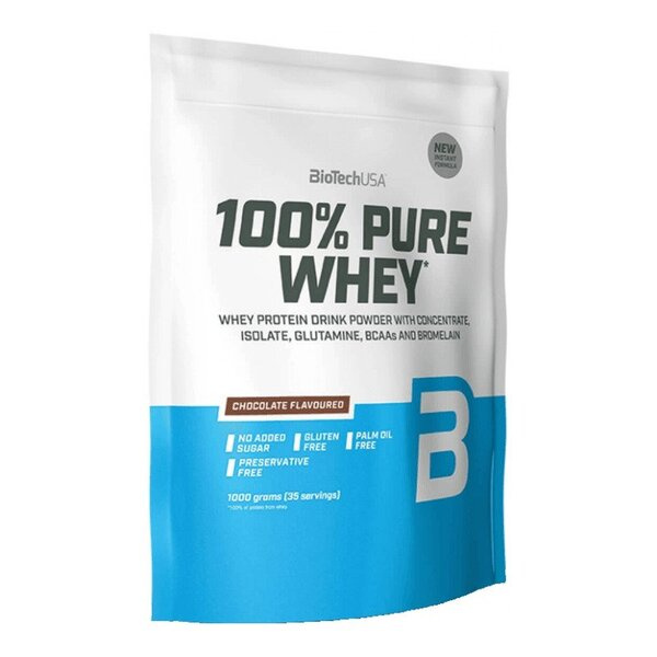 BioTechUSA 100% Pure Whey Białko Serwatkowe Szarlotka Na Wzrost Mięśni 1000g