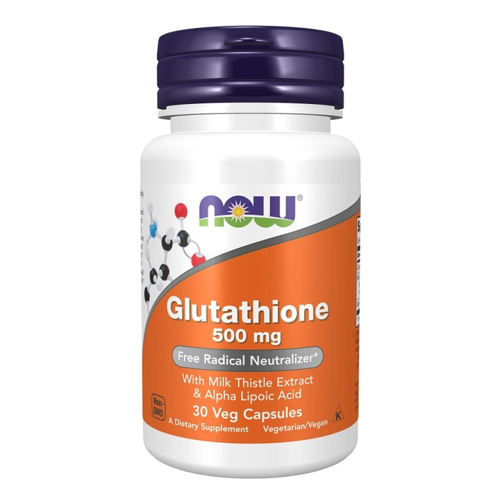 Glutathione with Milk Thistle Extract & Alpha Lipoic Acid, 500mg - 30 vcaps