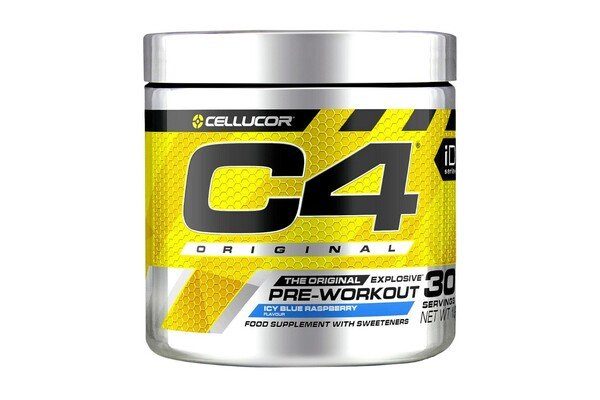 Cellucor C4 Original Przedtreningówka w Proszku o Smaku Lodowej Niebieskiej Maliny Na Energię i Wydajność 198g