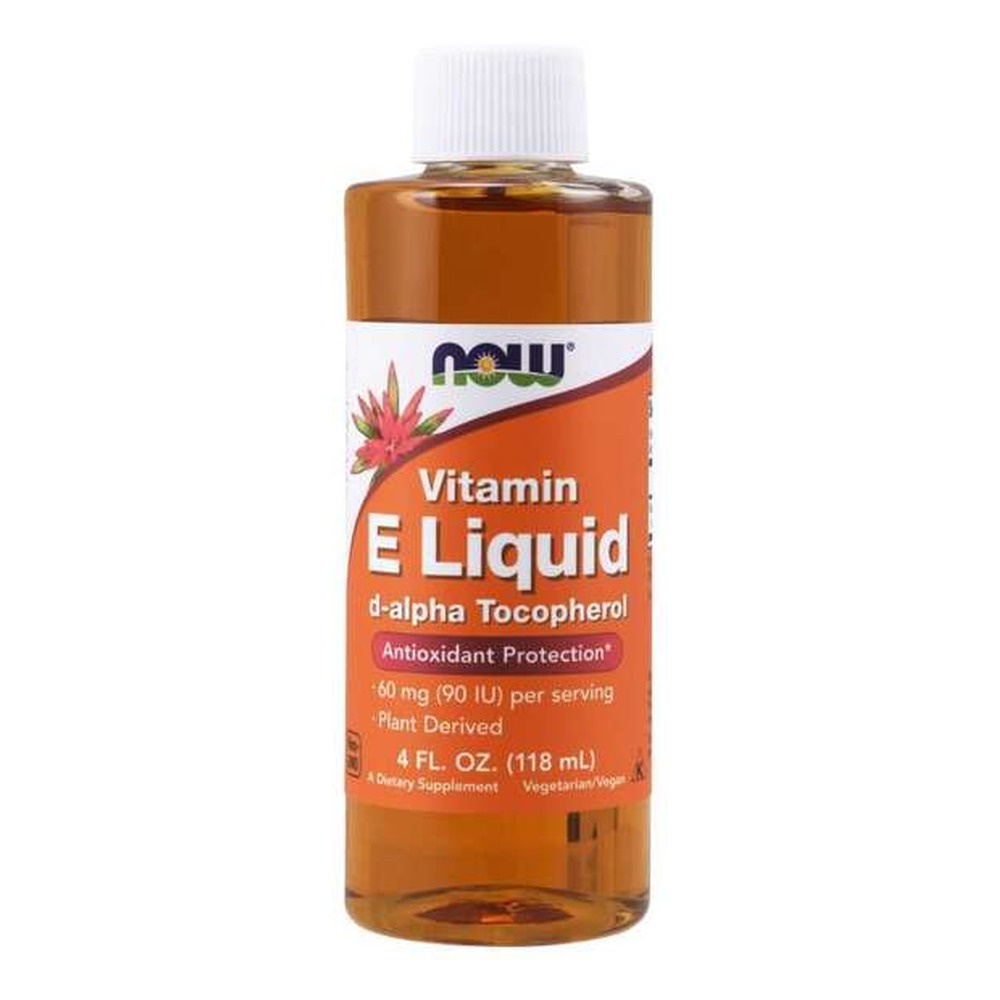 Now Foods Vitamin E D-alfa-Tokoferyl Liquid Wspomaga Odporność 118ml