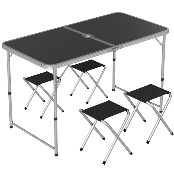 Outsunny Four-Person Foldable Aluminium Picnic Set