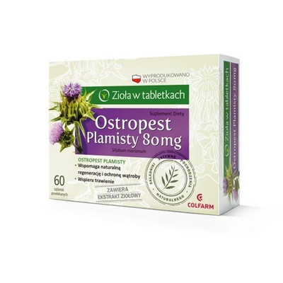 Ostropest Plamisty Wspomaga Naturalną Regenerację i Ochronę Wątroby 60 tabl.