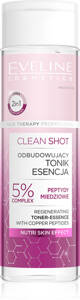 Eveline Clean Shot Odbudowujący Tonik-Esencja z Peptydami Miedziowymi 200ml
