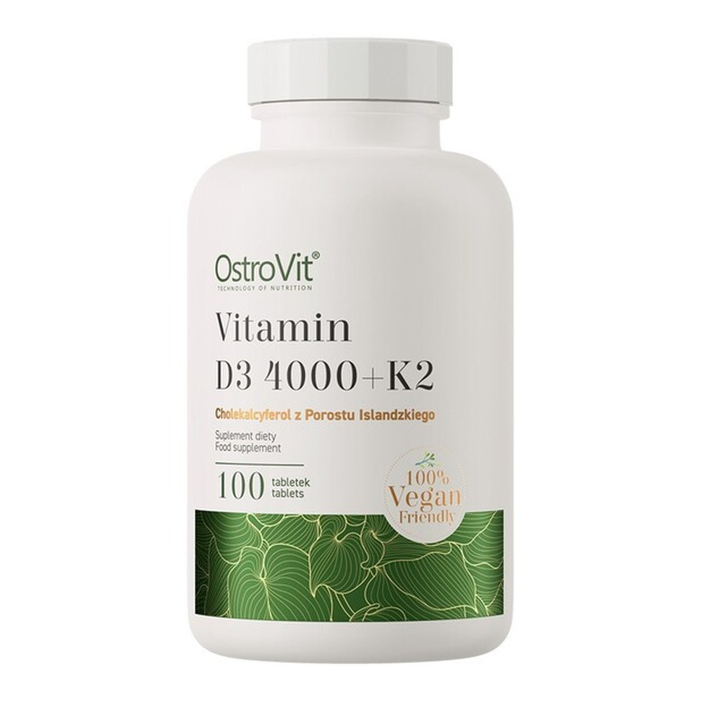 Vitamin D3 4000 + K2 Vegan - 100 tabs