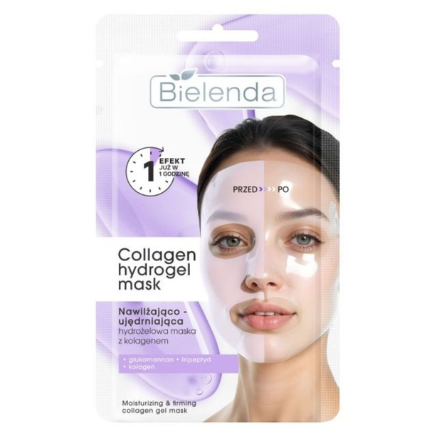 Bielenda Moisturising and Firming Hydrogel Maska Kolagenowa 1 szt