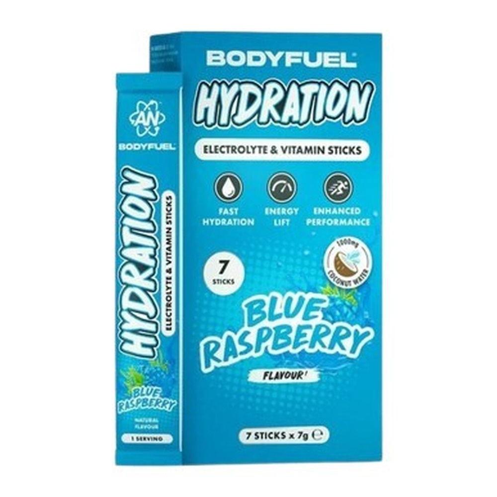 Applied Nutrition Bodyfuel Hydration Electrolyte & Vitamin Sticks, Blue Raspberry - 7 x 7g