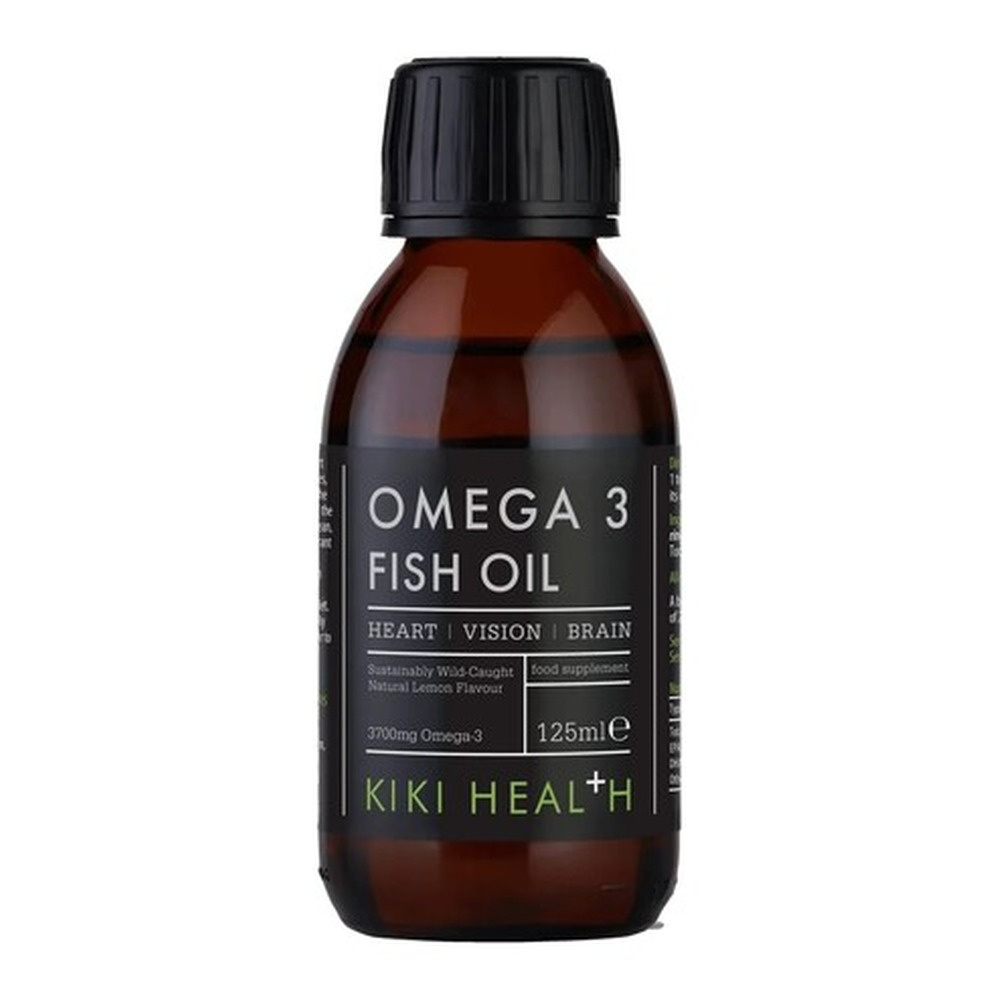 KIKI Health Omega 3 Fish Oil, Lemon - 125 ml.