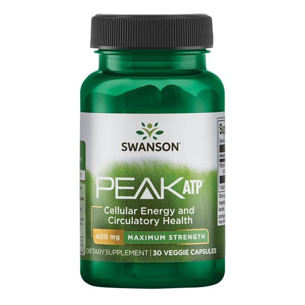 Swanson Peak ATP 400mg Wspierający Energię i Wydolność 30 Kapsułek