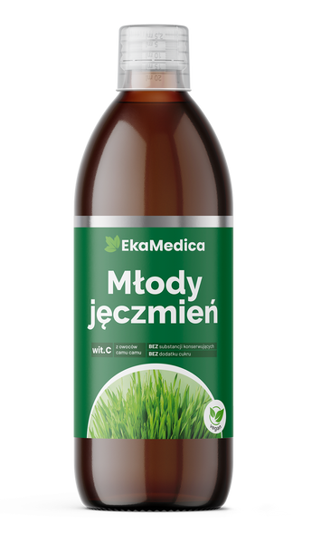 EKAMEDICA Naturalny 99,8% Sok z Młodego Jęczmienia 500 ml