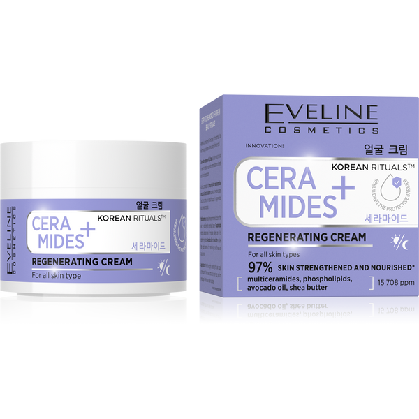 Eveline Korean Rituals Regenerujący Krem z Ceramidami na Dzień i Noc 50ml