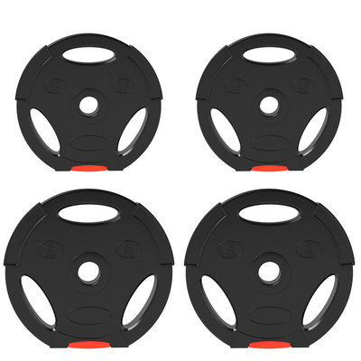 SPORTNOW Weight Plates Set, with Two 5kg and Two 2.5kg weights, Black