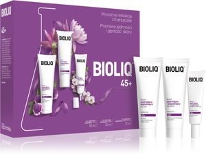 Bioliq 45+ Zestaw Krem Ujędrniający na Noc 50ml Krem Ujędrniajacy na Dzień 50ml Krem pod Oczy 15ml