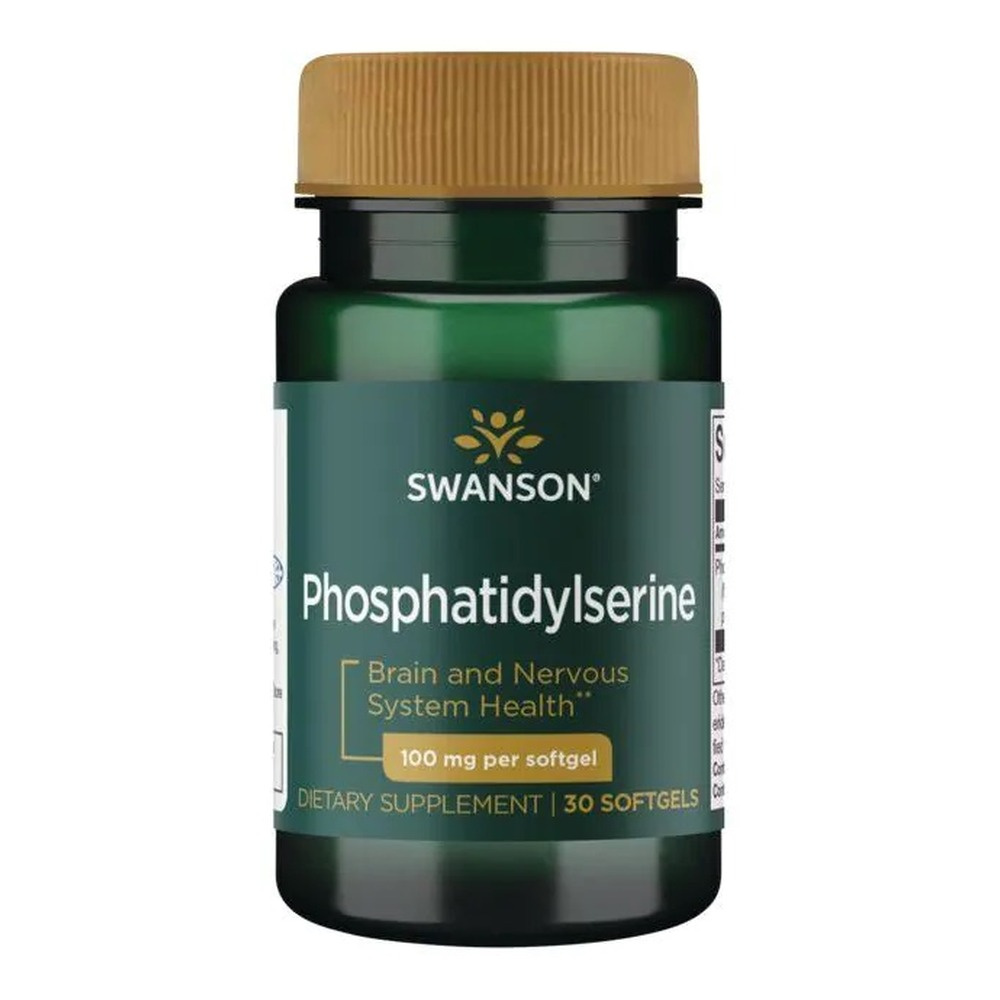 Swanson Fosfatydyloseryna 100mg na Pamięć i Koncentrację 30 Kapsułek