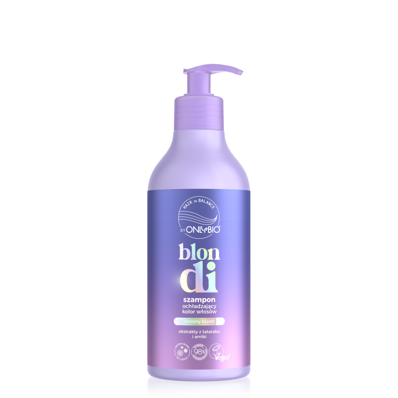 OnlyBio Hair in Balance Blondi Szampon Ochładzający Kolor Włosów 400ml